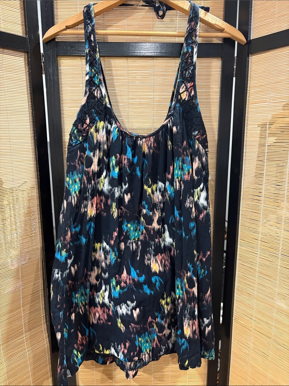 Roxy Black Multicolor Patterned beach dress
